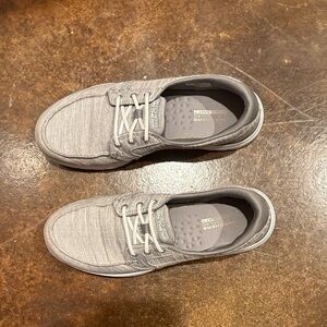Skechers Woman Gray Boat Shoes